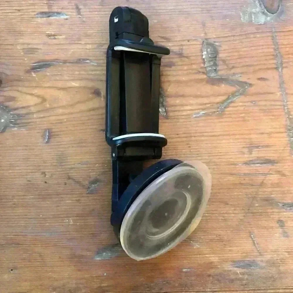 360 Degree Long Handle Black Aluminum Car Phone Mount NWT - Picture 8 of 8